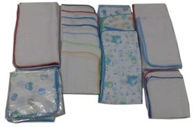 Kit Fraldas boca,ombro,passeio e toalha fralda para menino