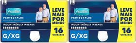 Kit Fraldas Geriatricas Descartáveis Plenitud Protect Plus Tamanho G-XG - 32 Unidades