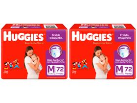 Kit Fraldas Huggies Supreme Care Roupinha Tam. M