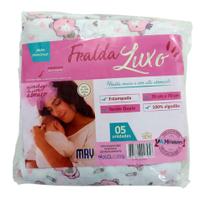 Kit Fraldas Luxo 70cm x 70cm 05 Unidades Minasrey - Menina