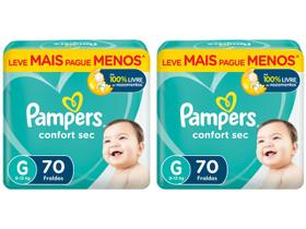 Kit Fraldas Pampers Confort Sec Tam. G 9 a 13kg