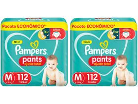 Kit Fraldas Pampers Pants Ajuste Total Tam. M