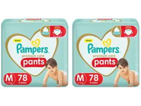 Kit Fraldas Pampers Premium Care Pants Calça