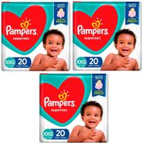 Kit Fraldas Pampers Supersec (Jumbinho) - Tam XXG - 60 Fraldas