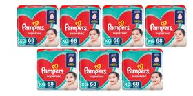 Kit Fraldas Pampers Supersec (Jumbo) - Tam XG - 476 Tiras OFERTA