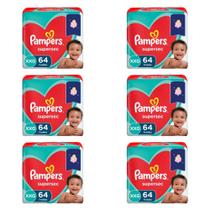 Kit Fraldas Pampers Supersec (Jumbo) Tam XXG - 384 fraldas - ATACADO BARATO