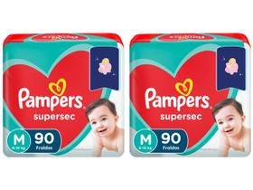 Kit Fraldas Pampers Supersec Tam. M