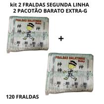 KIT Fraldas Segunda Linha Com 120 INFANTIL EG