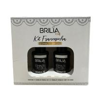 Kit francesinha esmaltação em gel, 2 itens brilia nails