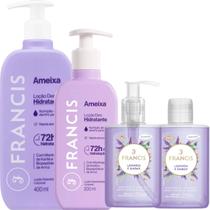 Kit Francis Ameixa Lilás e Lavanda e Âmbar - 4 Itens Kit Francis Ameixa Lilás e Lavanda e Âmbar - 4 Itens