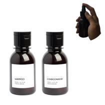Kit Frasco 100Ml Viagem Basic Âmbar Shampoo Condicionador