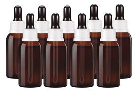 Kit Frasco Ambar 10Ml Esterilizado Uniflowers - 100 Unidades