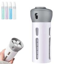 Kit Frasco Portátil Viagem 4 em 1 Porta Shampoo Condicionar Sabote Dispense Para Banho