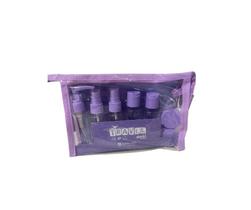 kit frascos para Viagem - 7 peças e Necessaire Organizadora Cor:Lilás