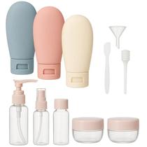 Kit Frascos Para Viagem Higiene e Cuidados Com Necessaire 10 pçs Kit Frascos Para Viagem Higiene e Cuidados Com Necessaire 10 pçs