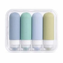 Kit Frascos Para Viagens Porta Shampoo Pote Silicone 90 Ml Kit Frascos Para Viagens Porta Shampoo Pote Silicone 90 Ml