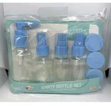 Kit Frascos Transparentes Plastico Higiene 8 Pecas - Angili
