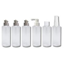 Kit Frascos Viagem Creme 3 Pushpull 1 Pump 1 Spray 1 Fliptop