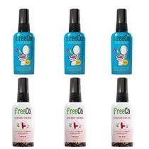 Kit Freeco Bloqueador de Odores Sanitários Freecô Original 6 Un 60ml
