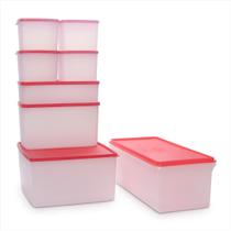 Kit Freezer 8 peças Herméticos Armazenagem Tupperware Original