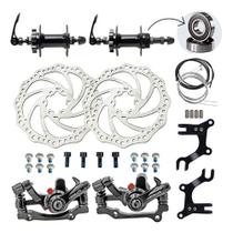 Kit Freio A Disco Adaptador De Pinça + Cubos Rolamentado 36f Kit Freio A Disco Adaptador De Pinça + Cubos Rolamentado 36f