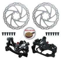 Kit Freio A Disco Bicicleta 160mm Pastilhas Parafusos Paco
