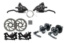 Kit Freio A Disco Bicicleta 29 Bike 26 Cubo Aço Rapid Fire