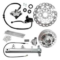 Kit Freio Discão Prata Fan150 Titan150 2009 A 2013 Raio 4mm