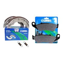 Kit Freio Pastilha + Lona Patim H Bros Nxr125 150 160 S/ Abs