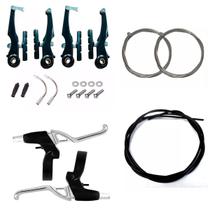 Kit Freio V Brake Alumínio Completo Com Cabo E Conduite Gta
