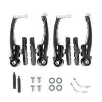 Kit Freio V-Brake Alumínio Preto/Prata Logan Kit Freio V-Brake Alumínio Preto/Prata Logan