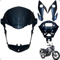 Kit Frente Frontal do Farol Titan 160 Modelo 2022 / Máscara Aranha do Painel Par de Bananinha