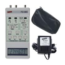 Kit Frequencímetro Digital Faixa 2,5Ghz Hold Bnc 3 Canais Antena Fd-985 Portátil Instrutherm Estojo Adaptador Tensão