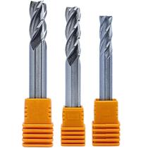 Kit Fresa de Topo Haste Cilíndrica 4 Cortes 6, 8, 10mm Kit Fresa de Topo Haste Cilíndrica 4 Cortes 6, 8, 10mm