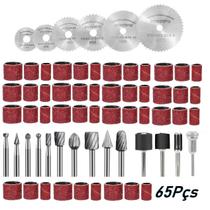 Kit Fresa + Disco Circular + Lixa Para Micro Retifica