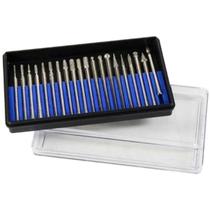 Kit Fresas De Tungstênio Para Micro Retífica 20 Unidades