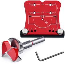 Kit Fresas Forstner 35Mm Com Gabarito De Dobradiça Caneco Kit Fresas Forstner 35Mm Com Gabarito De Dobradiça Caneco