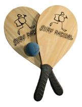 Kit Frescobol Com 2 Raquetes + Bola e Bag P/ transporte Kit Frescobol Com 2 Raquetes + Bola e Bag P/ transporte