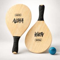 Kit Frescobol Completo Com Bola Diversão Garantida