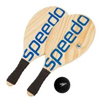 Kit Frescobol Speedo 2 Raquetes E 1 Bolinha Unissex Azul