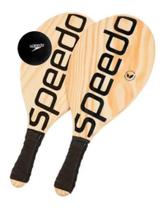 Kit Frescobol Speedo 2 Raquetes E 1 Bolinha Unissex Preto