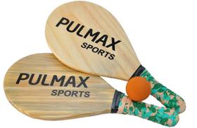 Kit Frescobol Verniz com Bola - Pulmax