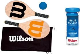 Kit Frescobol Wilson - 2 Raquetes & Bolinha + Tubo 3 Bolas