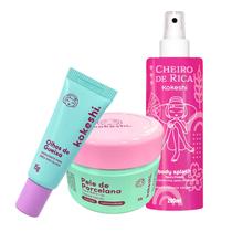 Kit Frescor e Hidratação Facial Kokeshi Pele de Porcelana Olhos de Gueixa e Body Splash Nº1 Kit Frescor e Hidratação Facial Kokeshi Pele de Porcelana Olhos de Gueixa e Body Splash Nº1