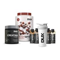 Kit freshwhey chocolate + creatina + blender bottle + brinde Kit freshwhey chocolate + creatina + blender bottle + brinde