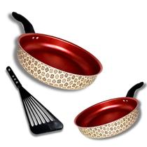 Kit Frigideira 18 E 20 Funda Rotoprint Antiaderente Espátula