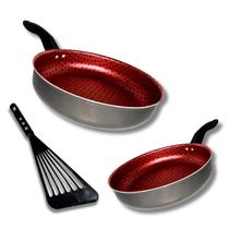 Kit Frigideira 18 E 20 Funda Rotoprint Antiaderente Espátula