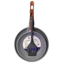 Kit Frigideira Cerâmica Indução Antiaderente 20 E 24cm com Espátula de silicone Kit Frigideira Cerâmica Indução Antiaderente 20 E 24cm com Espátula de silicone
