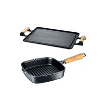 Kit Frigideira Cook Grill E Chapa De Ferro 25x30 Preço Único