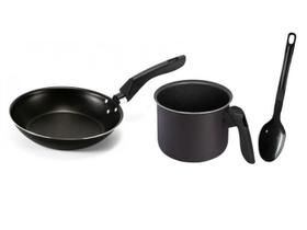 Kit Frigideira E Canecão Fervedor Leiteira Antiaderente Kit Frigideira E Canecão Fervedor Leiteira Antiaderente